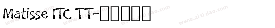 Matisse ITC TT字体转换